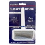 DM-16616 White Grooming Slicker Brush for Cats & Dogs