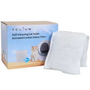 AC-A-30 Aclium Activated Carbon Odor Filter for Self-Cleaning Cat Toilet CTR-01B (6 pieces) - Silversky
