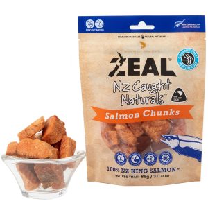 ZLSC85 Zeal Salmon Chunks Cat & Dog Pouches (85g) - Silversky